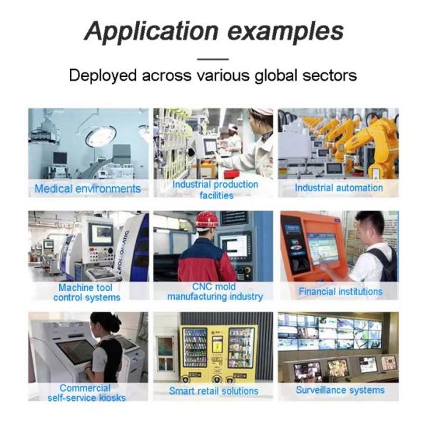 19 inch Smart Industrial Control Tablet Display Embedded IPC Touchscreen All in One Panel Pc Computer I3 I5 I7 with 64G 128G 512G SSD