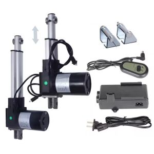 China 24V 6000N Linear Actuator 200mm 300mm 400mm 500mm Stroke Electric Linear Motor Telescopic Rod wholesale