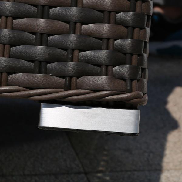 Living Room Wicker Outdoor Couch Black Garden Sofa Dining Set