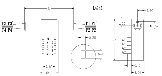 D2x2 Bypass Optical Switch