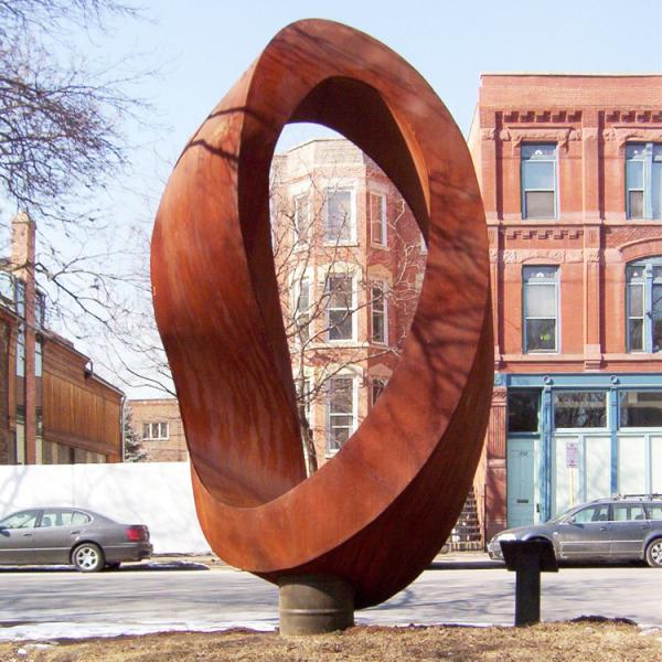 Modern Large Decoration Corten Steel Rusted Metal Yard Art Sculpture