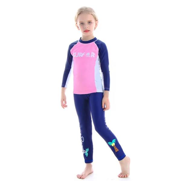 3-13 Years Old Boys Swimwear Sets Long Sleeved Handsome Children'S Diving Suit