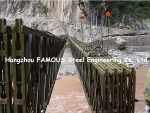 China Steel Through Modular Bailey Truss Bridge Construction Ready Made Construction wholesale