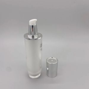 China Oval Cylinder 50ml Cosmetic Lotion Pump Skincare Plastic Cylinder wholesale