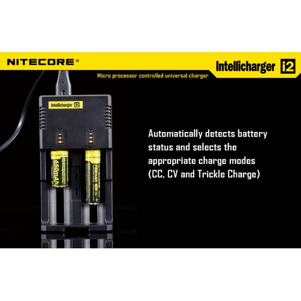NITECORE Intellicharger i2 V2 Li-ion/Ni-MH/Ni-Cd Universal Battery Charger