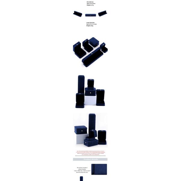 Velvet Material Handmade Jewelry Box for Bracelet Earrings Necklace Pearl Lock