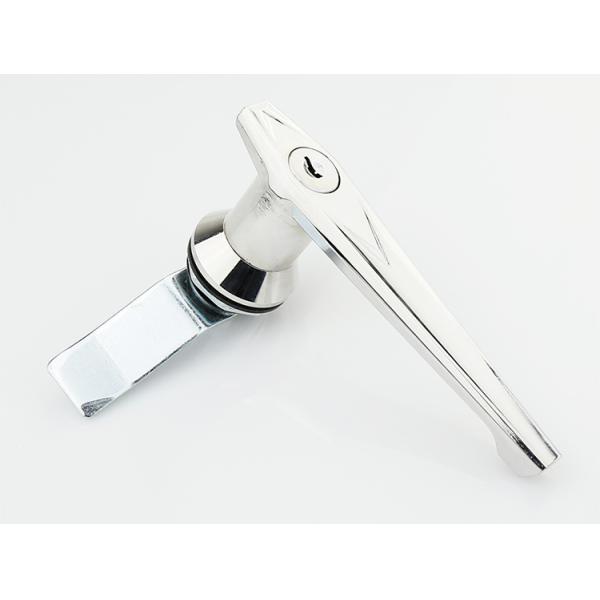 Chrome L Handle Lock , Zinc Industrial Cabinet Handles Long Using Life