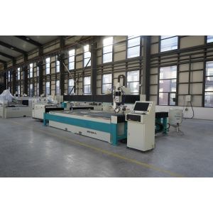 China 5 axis 4000 * 2000 mm Water Cutter Laminated Glass Mosaic Water jet Cutting Machine with water blasting head on sale
