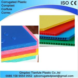 China 2-12mm Polypropylene PP Corrugated Plastic Sheet wholesale