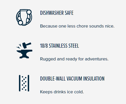 17oz Double Insulated Vacuum Stainless Steel Water Bottles With Strap