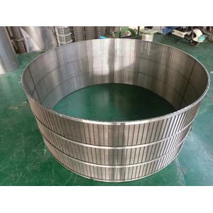 China Smooth Edge Treatment Wedge Wire Baskets with High Weave Density wholesale