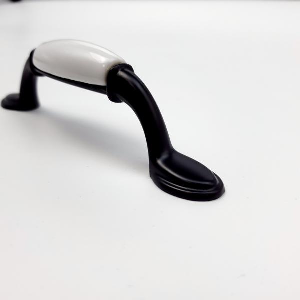 OEM 142mm Zinc Alloy Handle White Ceramics Vintage Drawer Knob