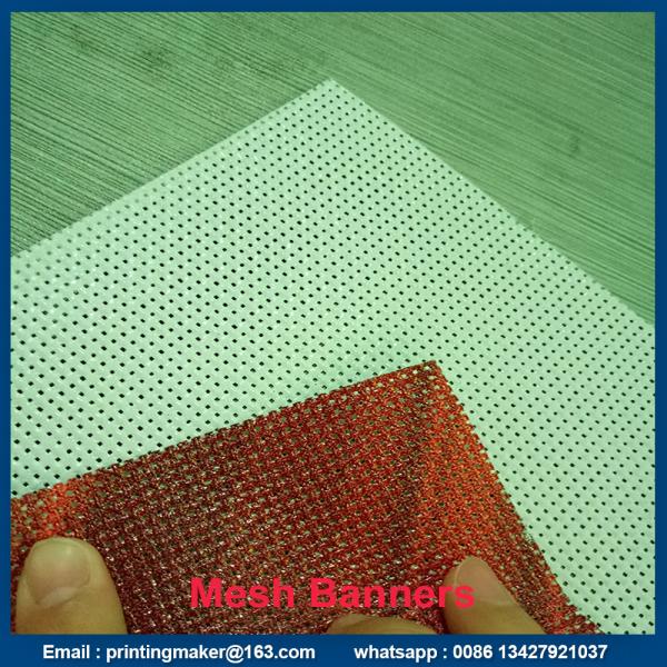 double sides printable mesh banner