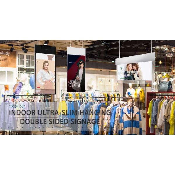 1920x1080 Ceiling Hanging Digital Signage Hanging Lcd Screen 49inch