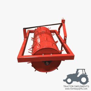 China BRS - Tractor 3pt Implements Lawn Aerator Roller With Tines; Farm machinery Land Roller on sale