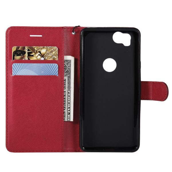 Pixel 2 Pure Color Leather Wallet Protective mobile phon Case with Card Slots