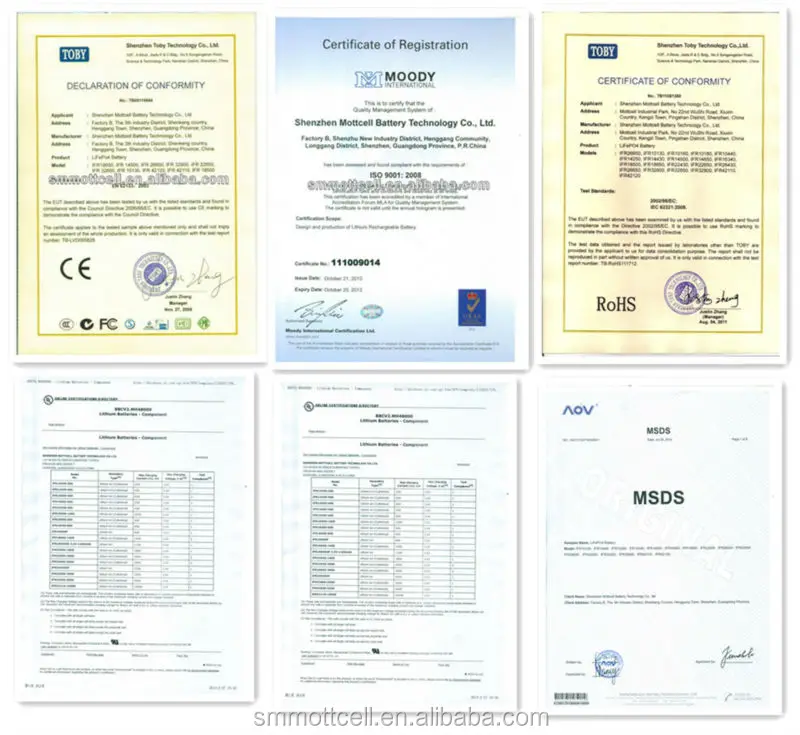 CE IFR 18650 High Discharge Rate Batteries Solar Light Lifepo4 Battery 3.2V 1500mah