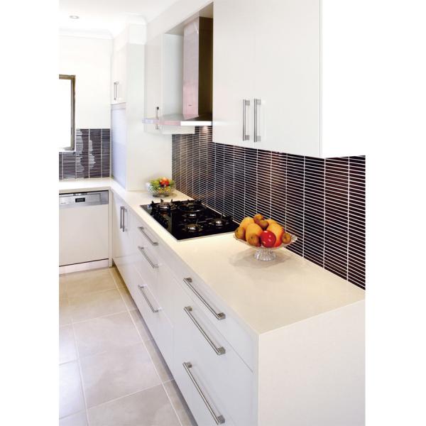 Furniture Stainless Steel Handles , Decoration Stainless Steel Cabinet Pulls 128*320mm