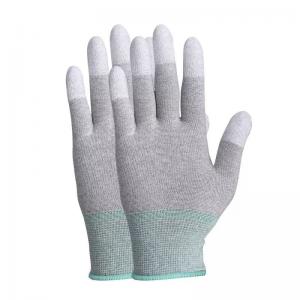 China Cleanroom Working Anti Static Heat Resistant Gloves PU Coated wholesale
