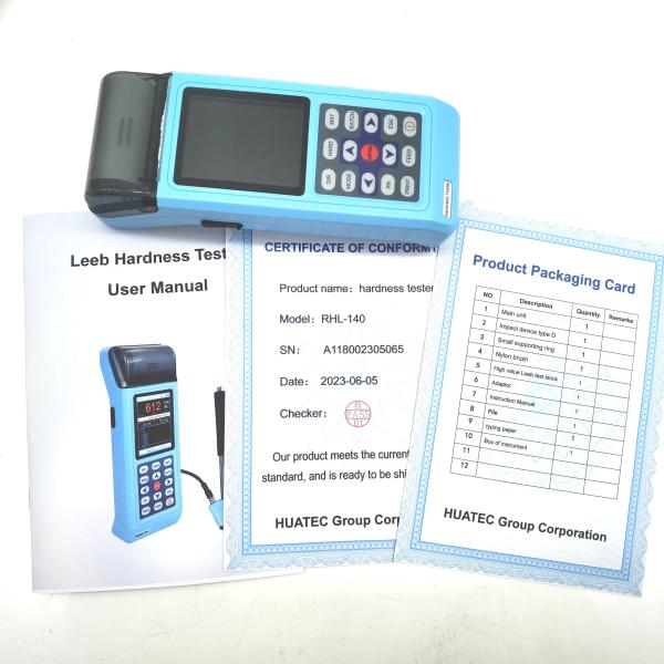 Battery Powered CE Portable Impact Hardness Tester Device D Leeb (HL) RHL-140