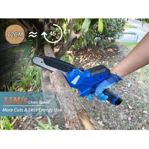 Industrial Grade Mini Li-Ion Lithium Battery Operated Electric Hand 6'' Chain Saw Garden Wood Cutting