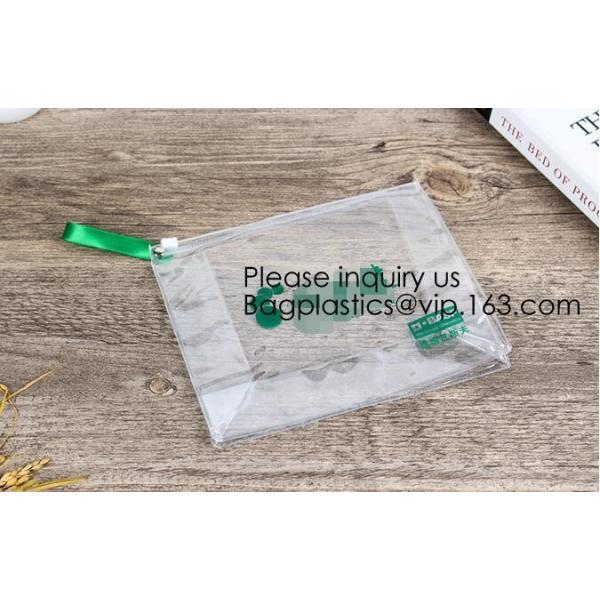 PVC EVA Plastic Pouches for Hanging Products Clear Make Up Brush Cleaner Cosmetic Bags Beauty EVA PVC Cosmetic Pouch For