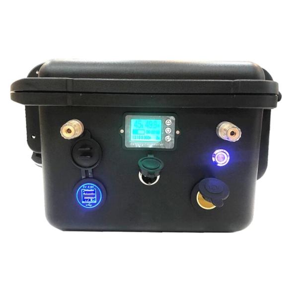 12.8V 110Ah Lithium Portable Power Box LiFePO4 Mobile Power Station Backup