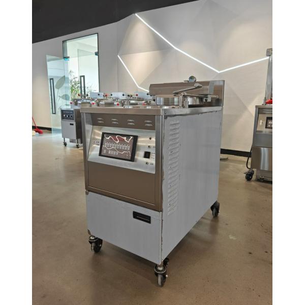 6HD Electric 12KW 380V 28L 6 Fry Tray Big Productivity Round Auto Lift Broaster Chicken Pressure Fryer