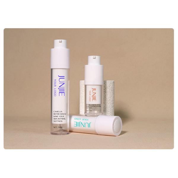 Exclusive Mini 15ml 30ml 50ml Rotate Twist Lock Pump Essence Airless Pump Bottle for Cosmetic