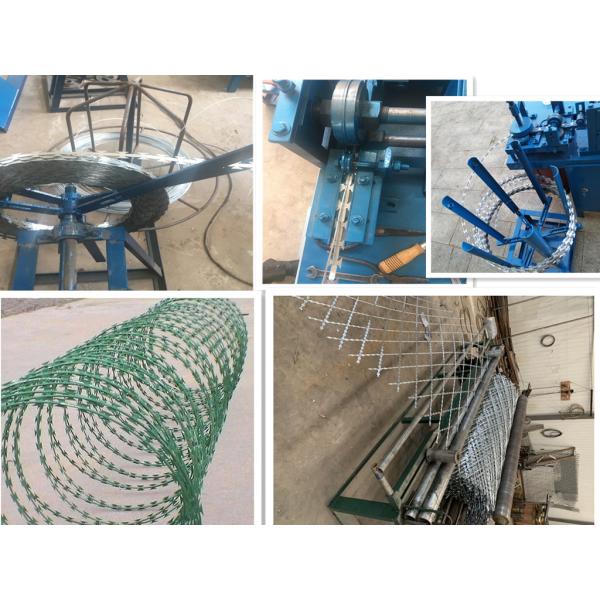 Eleven Strips Wire Fence Machine Razor Blade Machine For Prison Guard