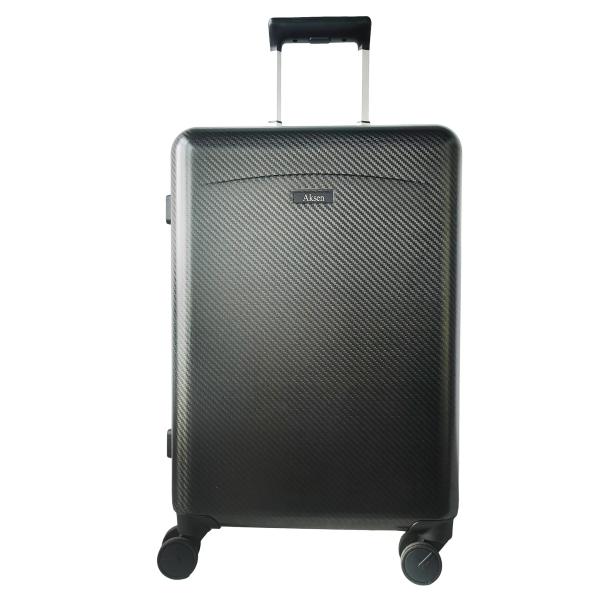 20 Inch One Piece Carbon Fiber Luggage Ultra Strong Suitcase 4 * 360 Spinner Wheels TSA Lock Lightweight Durable Carry