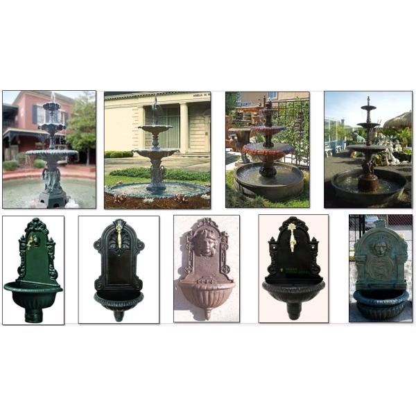 Antique Garden Ornamental Iron Parts Cast Iron Water Fountain For Landscaping Field