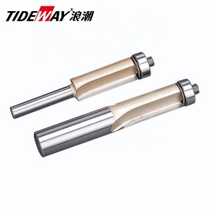 Woodworking OEM Tideway Router Bits 1/4 1/2 Inch CNC Trimmer Tool With Bearing