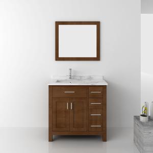 China Home Furniture Vanity MDF Hotel Bathroom Mirror Cabinet with Basin wholesale