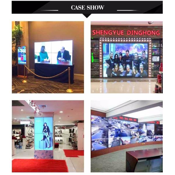 1*3 Splicing Type 55 Inch Lcd Screen Custom Housing For Fashion Shop