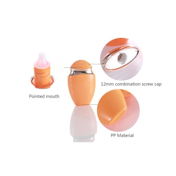 80ml Goose Egg Flat Oval Plastic Bottle For Sunscreen Isolation Lotion
