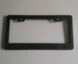 China custom matte glossy carbon fiber licences  plate frame  for  motorcycle  automobile BMW Benz  Porsche wholesale