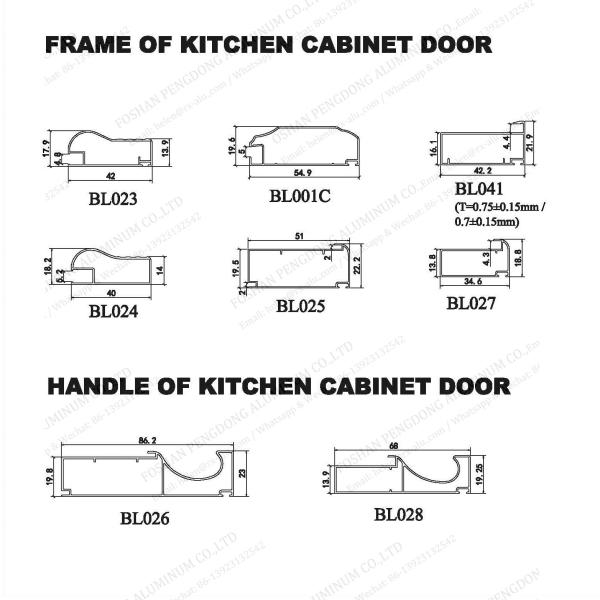 Libya Aluminium kitchen profile for ACP