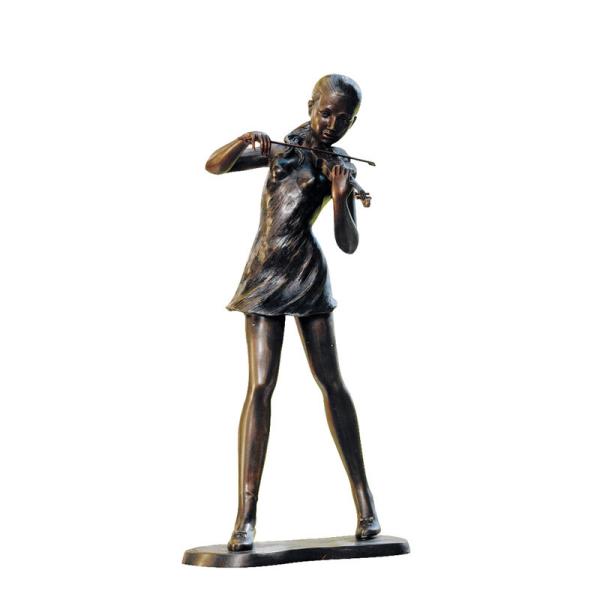 Quality Cast Iron Garden Folk Art Metal Sculptures / Antique Metal Statues for sale