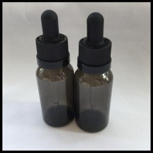 China Black Empty PET E Liquid Bottles , Medical Grade Plastic Eye Dropper Bottles on sale
