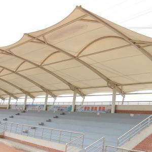 China Q235B Tension Membrane Structure Architecture 0.36mm-0.6mm Roof Long Span wholesale