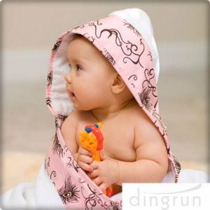 China Animal Pattern Personalized Hooded Baby Towels , Toddler Hooded Towels AZO Free wholesale
