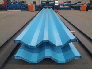 China Aluzinc Galvalume Plastic Roofing Sheet For Greenhouse Width 600mm - 1250mm wholesale