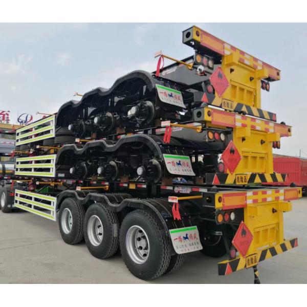 2/3 Axles 40t/50t 20FT/40FT/45FT Shipping Container Skeleton Skeletal Semi Truck Trailer