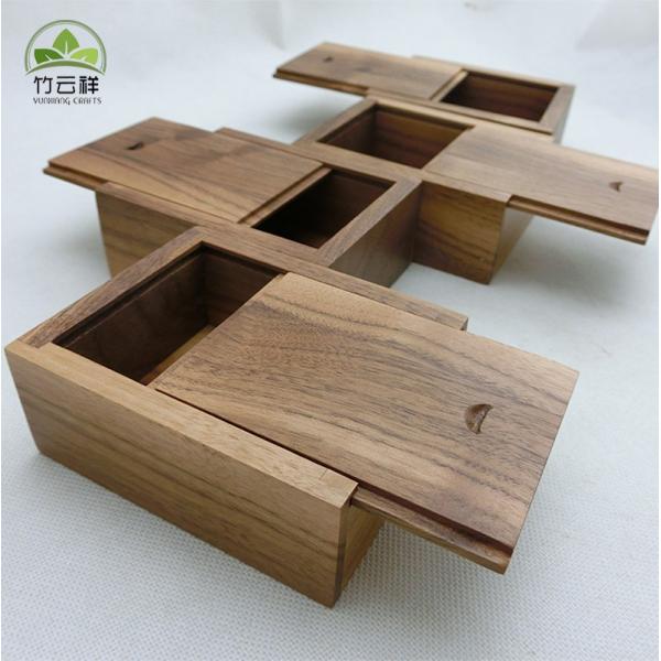 Household Collectible Walnut Wood Box Customized Logo Antique Walnut Box