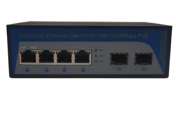 Quality SFP Slots Managed Industrial Ethernet Switch Metal Material 5.6Gbps for sale