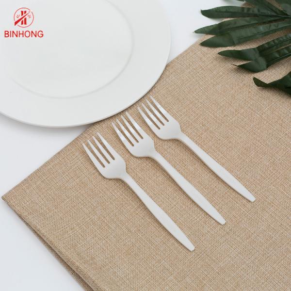 Environmentally Degradable 16cm Disposable Wooden Fork