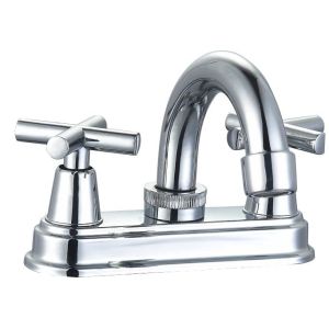 China 4in Widespread 2 Handle Bathroom Faucet Centerset Sink Faucet wholesale