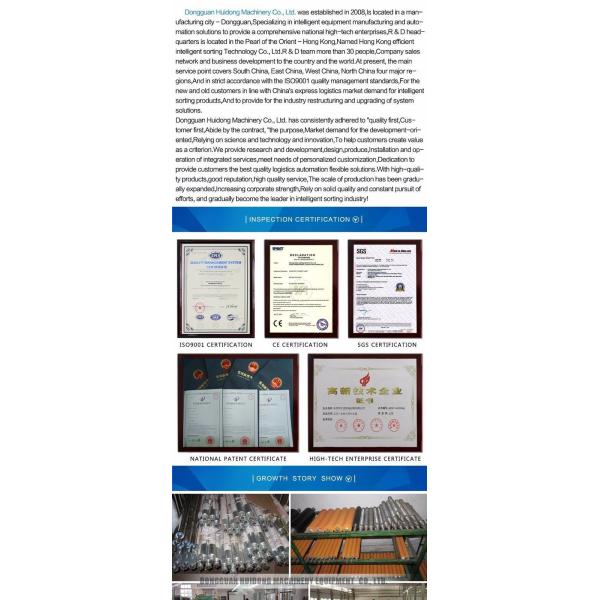 Custom Inclined Roller Conveyor , Rubber Belt Roller Bed Conveyor For Logistics Filed