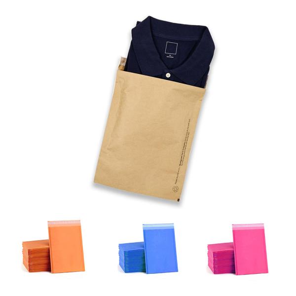 FSC Kraft Paper Honeycomb Padded Mailer For Apparel Shipping